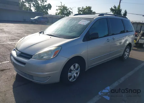 2004 Toyota Sienna Le из США, поврежденный, VIN 5TDZA23C04S087701